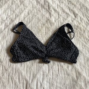 Polka Dot Bathing Suit Top (Size S)